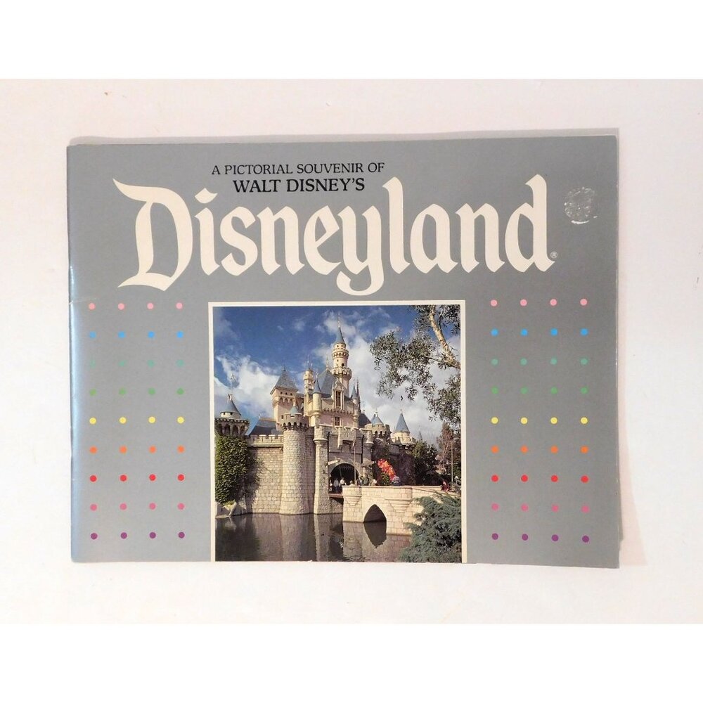 Walt Disneys Disneyland Pictorial Souvenir Booklet 1980s Colorful Photos